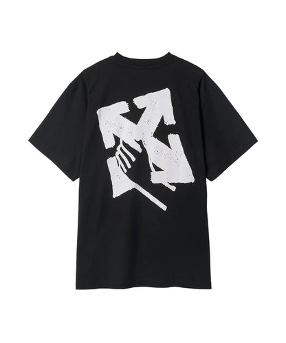 Off White Hand Arrow Logo Print Black T-Shirt OMAA038S23JER0031001