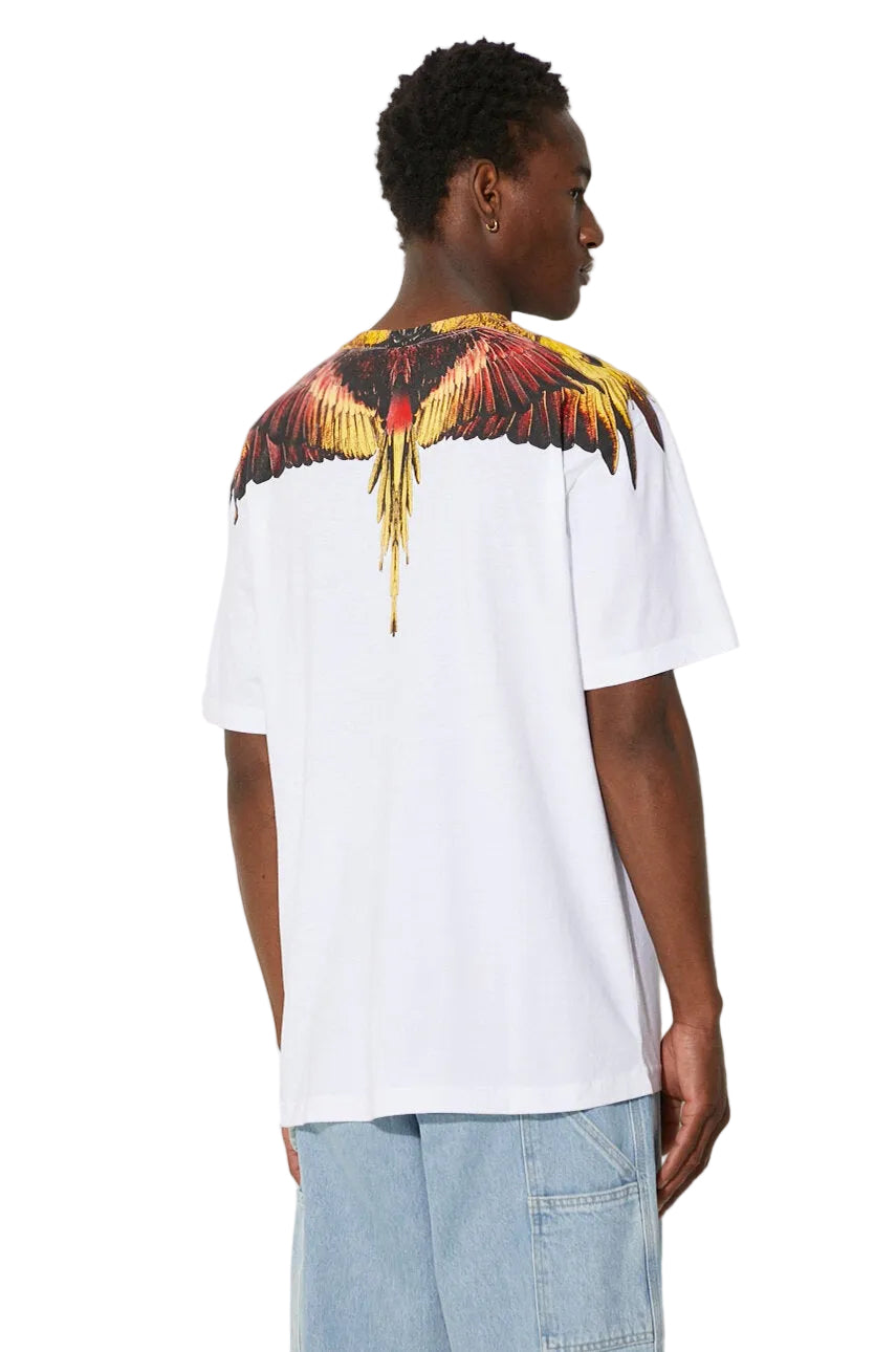 Marcelo Burlon Wings White/Multilogo T-Shirt