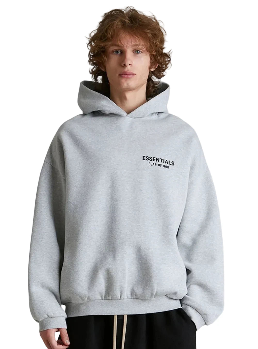 Essentials Light Heather Grey Hoodie