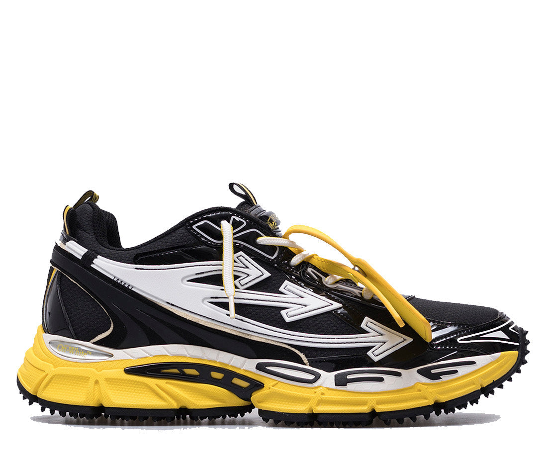 Off White Be Right Back Black/Yellow Sneakers