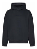 Maison Margiela Logo-Embroidered Black Hoodie