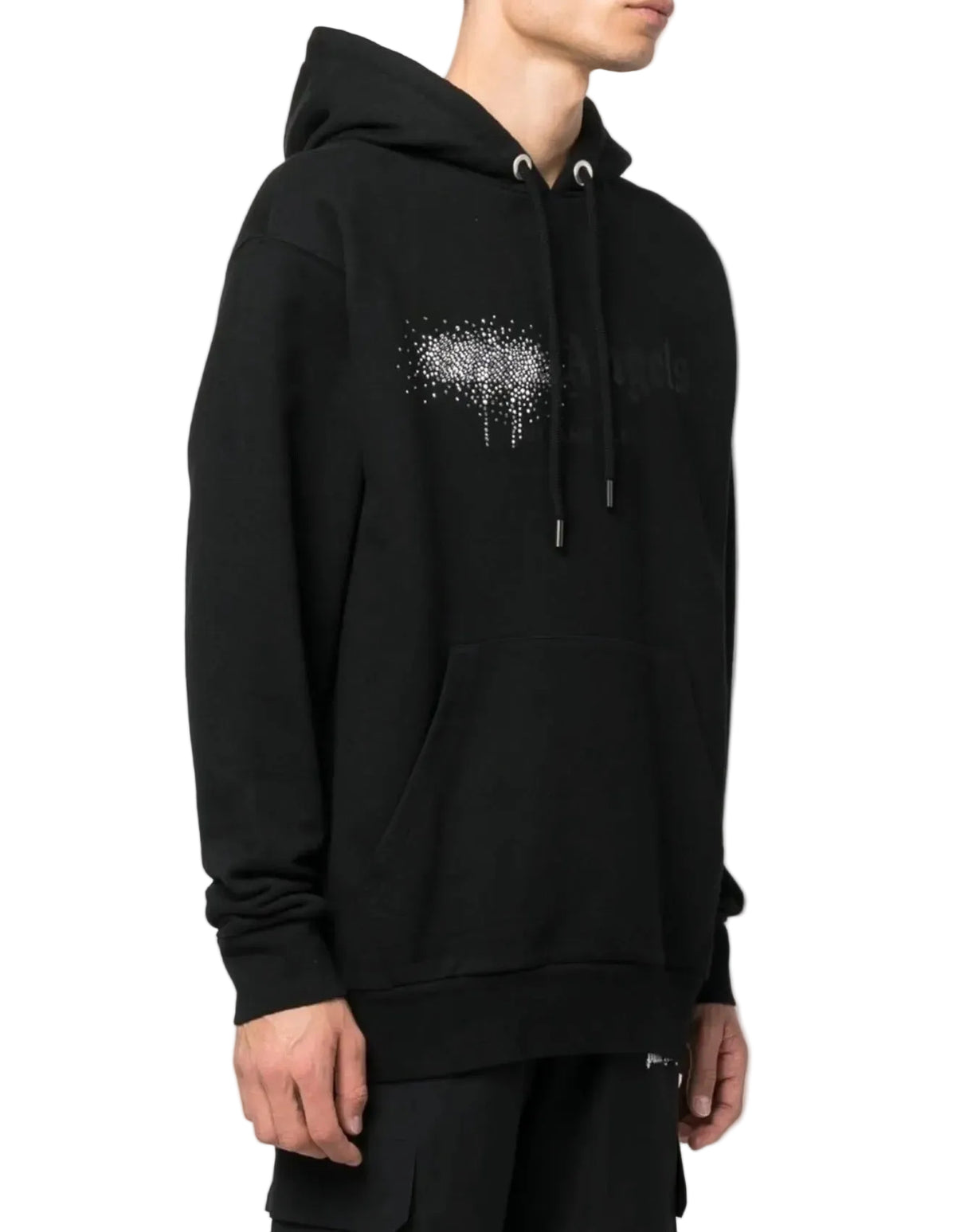 Palm Angels Swarovski Hoodie Black