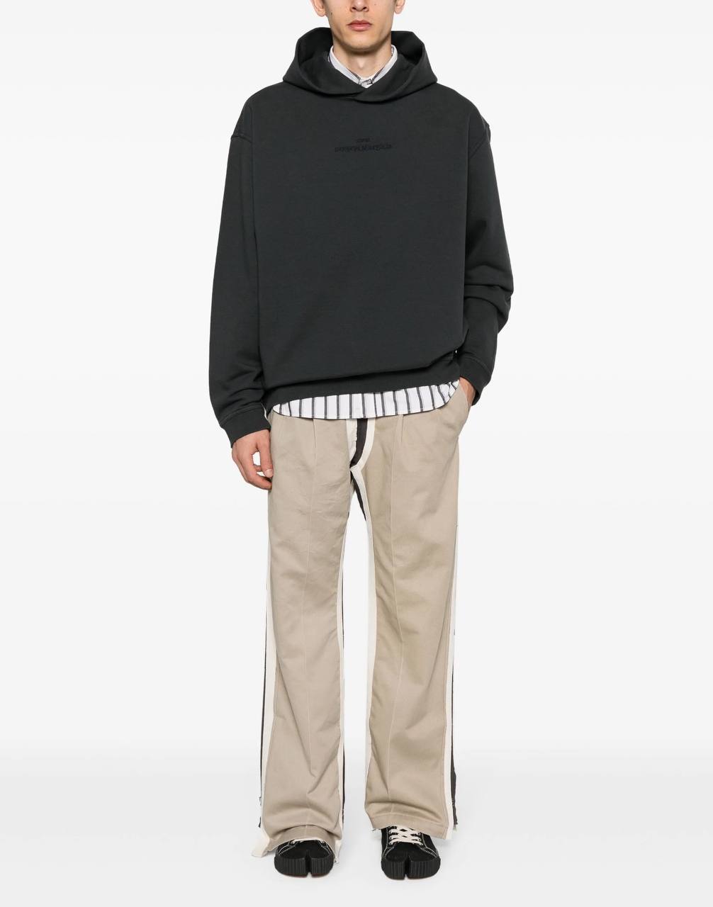 Maison Margiela Logo-Embroidered Hoodie