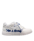 Off White ‘’For Walking’’ White/Blue Sneakers