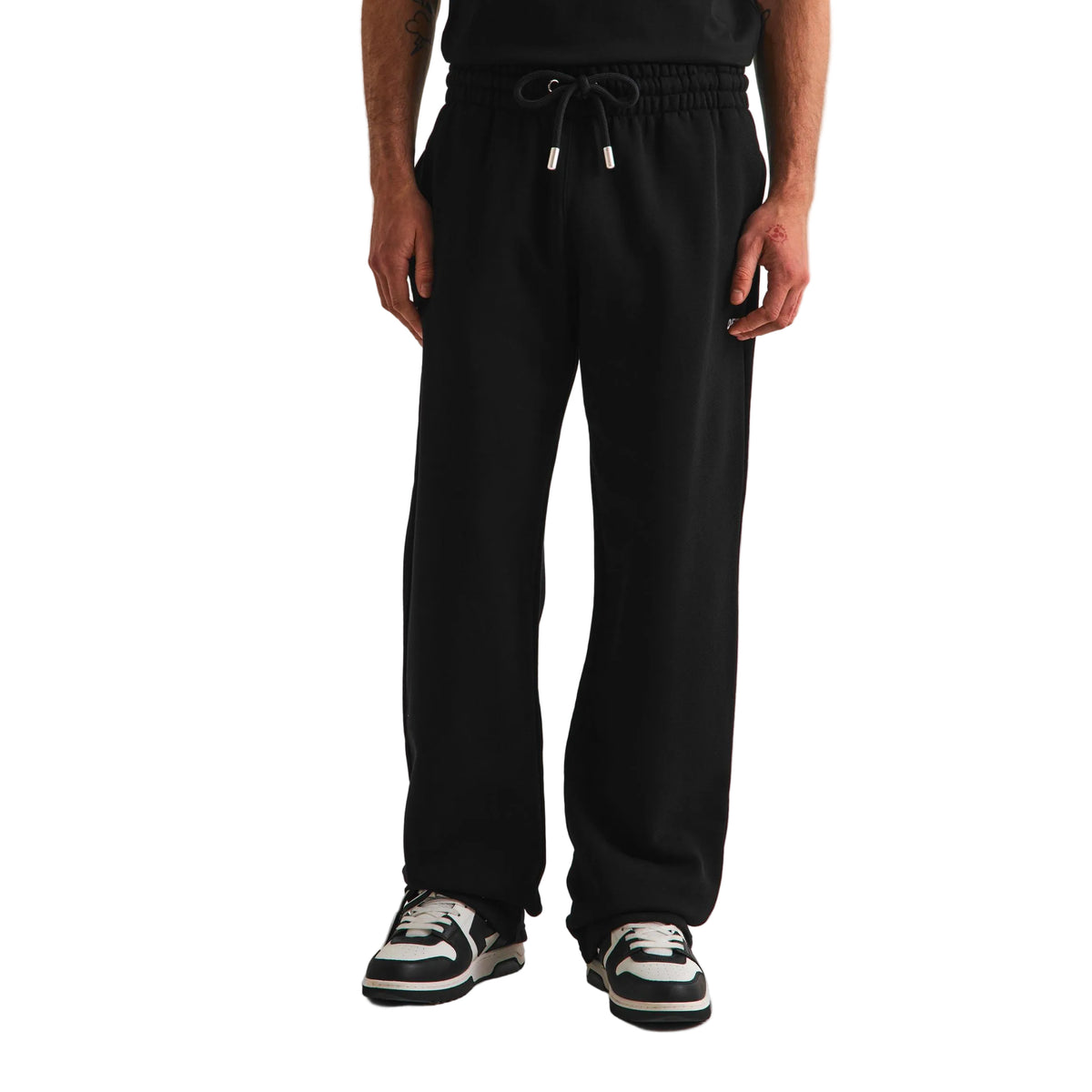 Off White Arrow Open Hem Black/White Pants