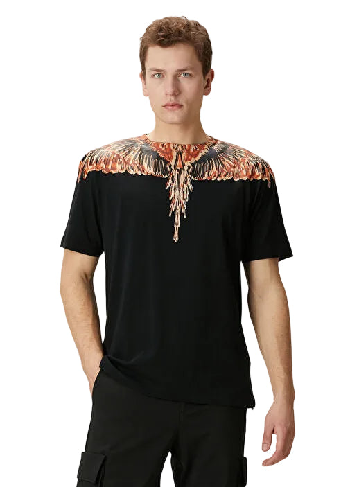 Marcelo Burlon Icon Wings Black/Orange T-Shirt