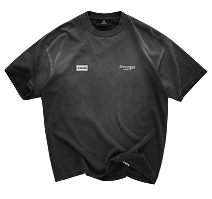 Represent Owners Club x Oasis Vintage Grey T-Shirt