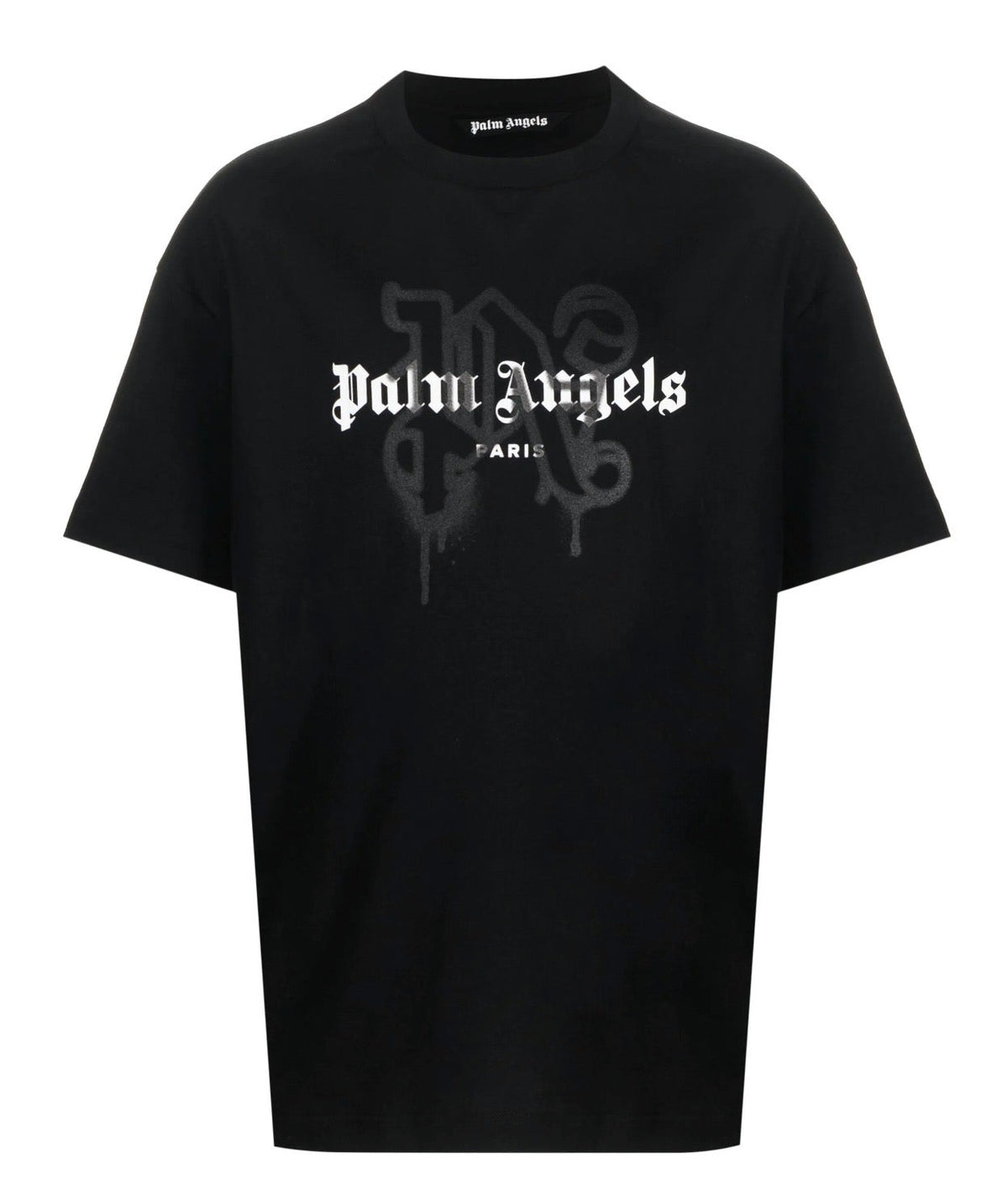 Palm Angels Sprayed Paris Black T-Shirt