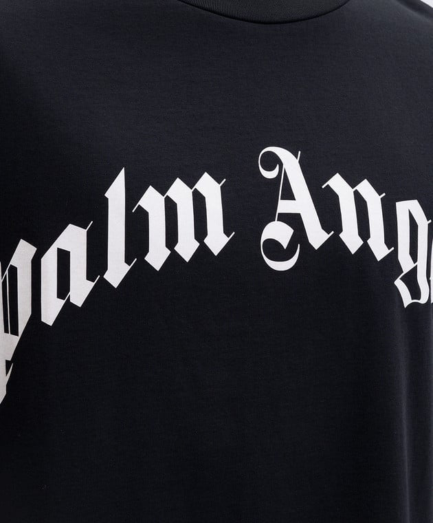 Palm Angels Big Logo Black White T-Shirt