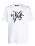 Palm Angels Sprayed Paris White/Black T-Shirt