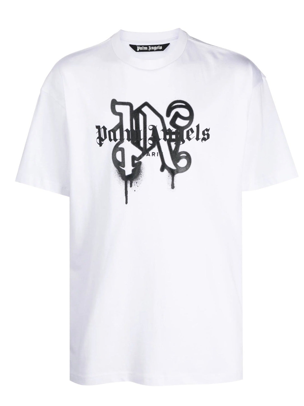 Palm Angels Sprayed Paris White/Black T-Shirt