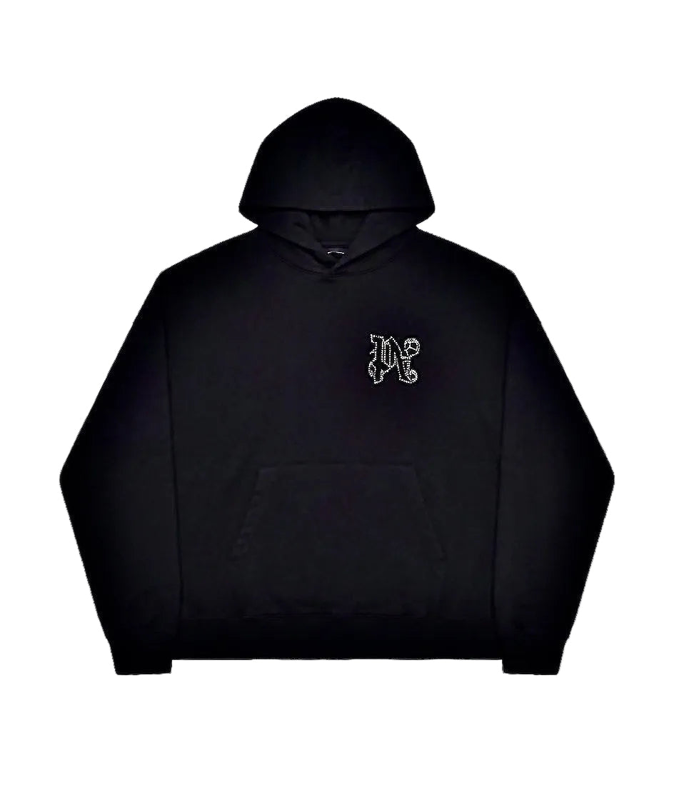Palm Angels Big Logo Swarovski Hoodie