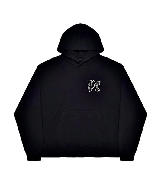 Palm Angels Big Logo Swarovski Hoodie