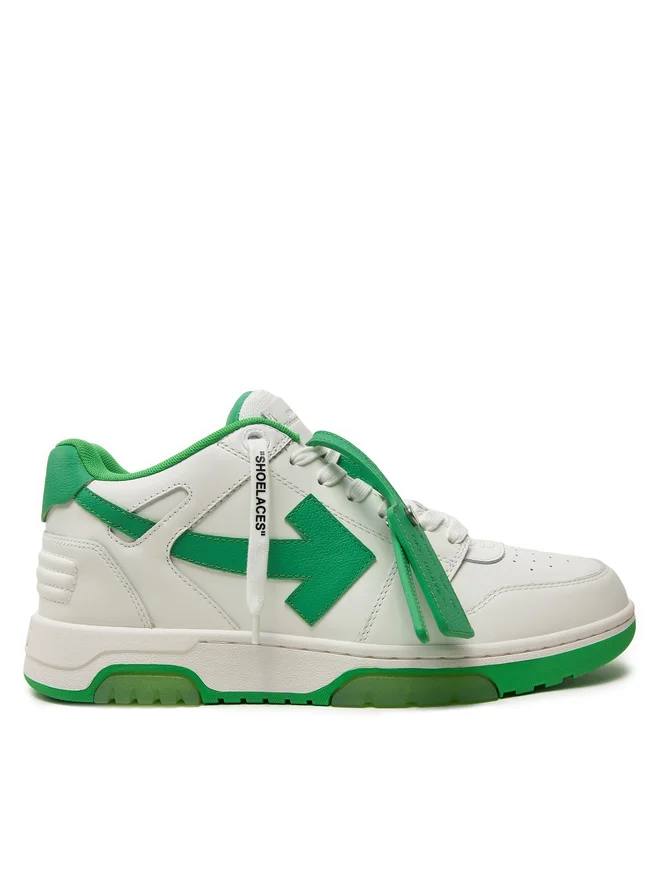 Off White Out Off Office White/Green Sneakers