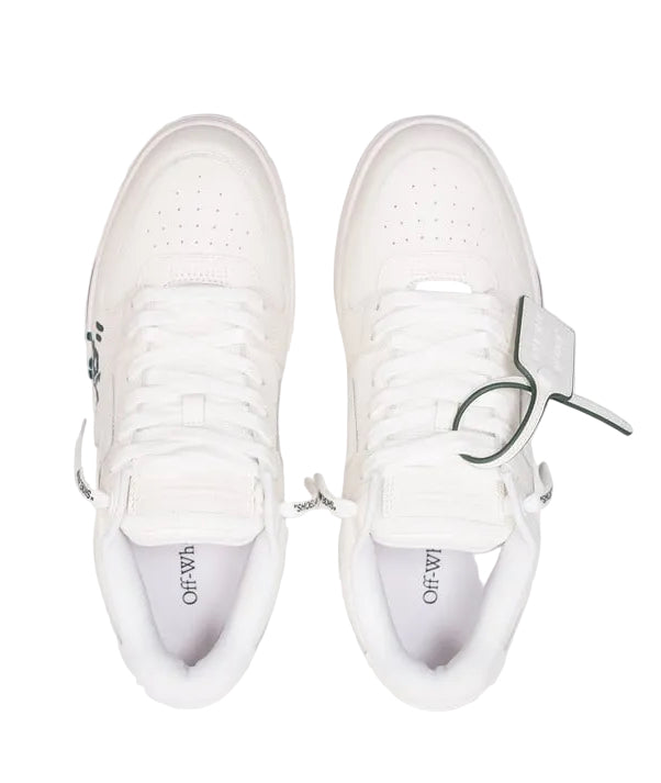 Off White For Walking Green/White Sneakers