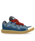 Lanvin Curb Leather Ink Blue Sneakers