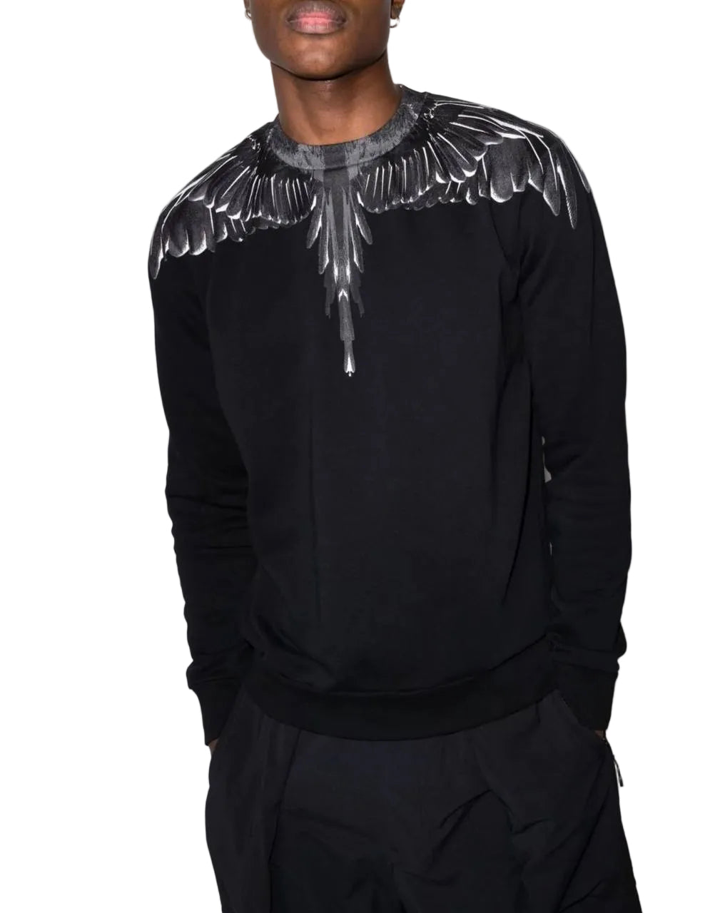 Marcelo Burlon Wings Full Black SweatShirt