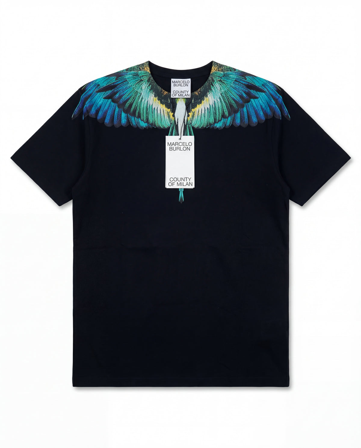 Marcelo Burlon Kids Black/Multicolour T-Shirt
