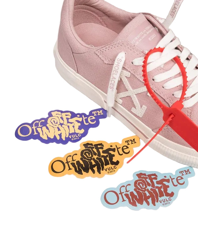 Off White Vulcanizer Low Pink/White Sneakers