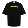Off White Arrows Print Crewneck Black/Orange T-Shirt