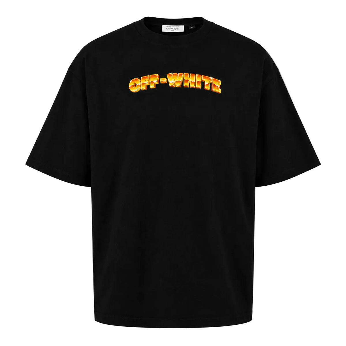 Off White Arrows Print Crewneck Black/Orange T-Shirt