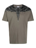 Marcelo Burlon Icon Wings Organic Cotton Green/Black  T-Shirt